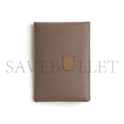 HERMES CALVI DUO COMPACT CARD HOLDER H083035CK18 (10.5*7*1.3cm)